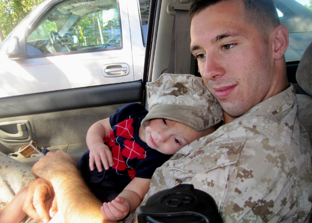 Marine and his niece