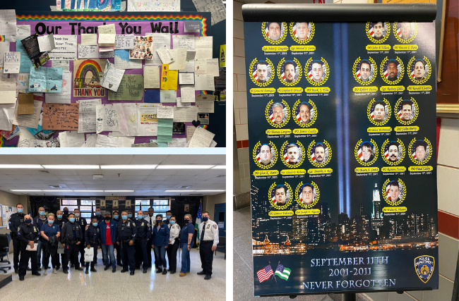 3,000 NYPD Police Officers in 16 precincts and commands in North Manhattan were deeply touched by the appreciation of the American people on April 15, 2021.