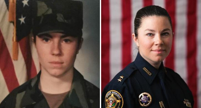 Photos of N. Ferry in uniform.