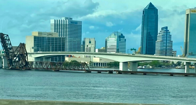 Bridge over water.