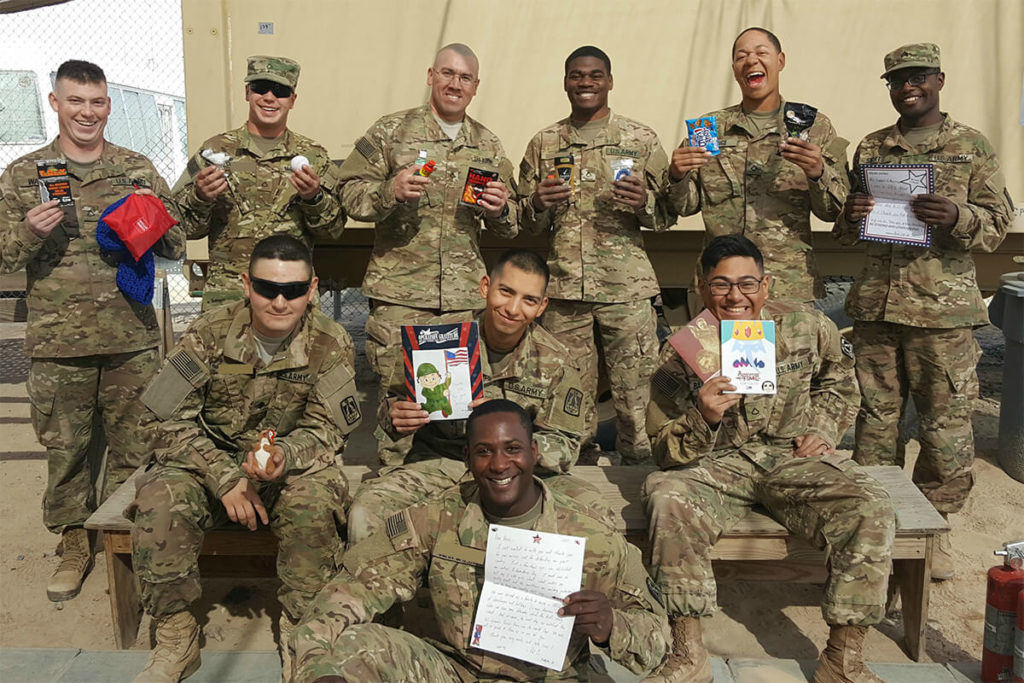 Deployed Troops with Care Packages_October