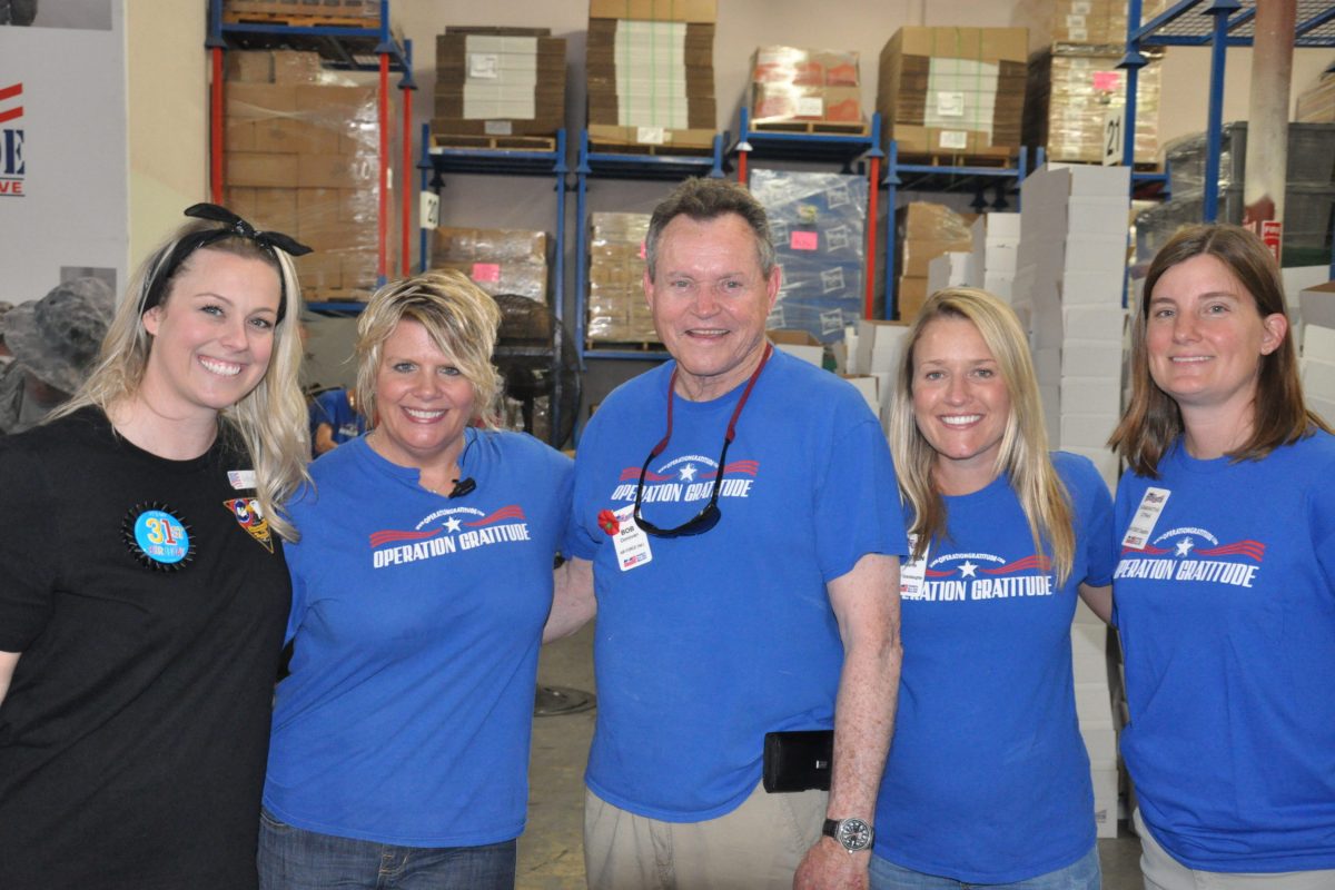 Blue Shirt Volunteers at the June Assembly Day Event